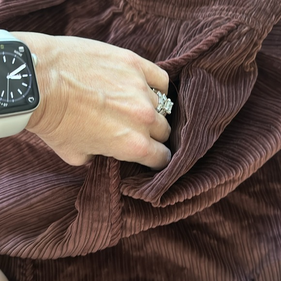 Vintage Givenchy Sport Brown Cord Corduroy Skirt Pockets - Picture 5 of 6